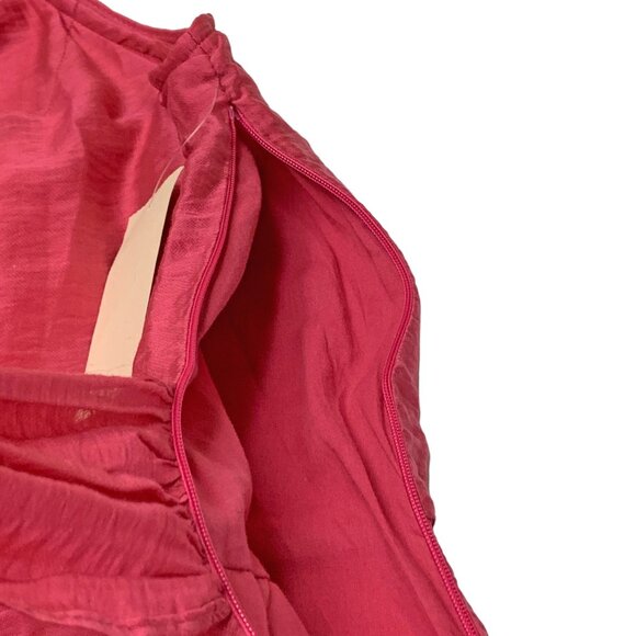 Coldwater Creek Cabaret Pink Fit and Flare Wrap Belted Dress - Picture 8 of 12